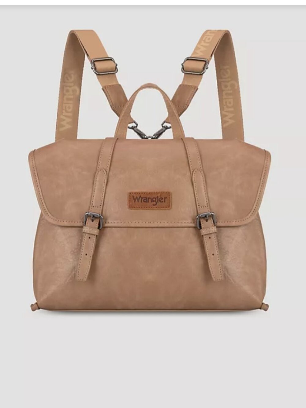 Faux Leather Convertible Satchel/Backpack